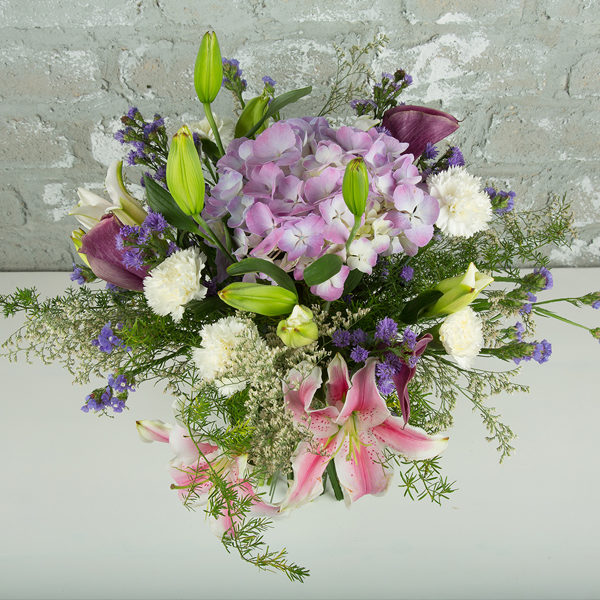 Mixture of purple flowers, Birthday Wishes Bouquet , Wedding anniversary Bouquet , Compliment Bouquet