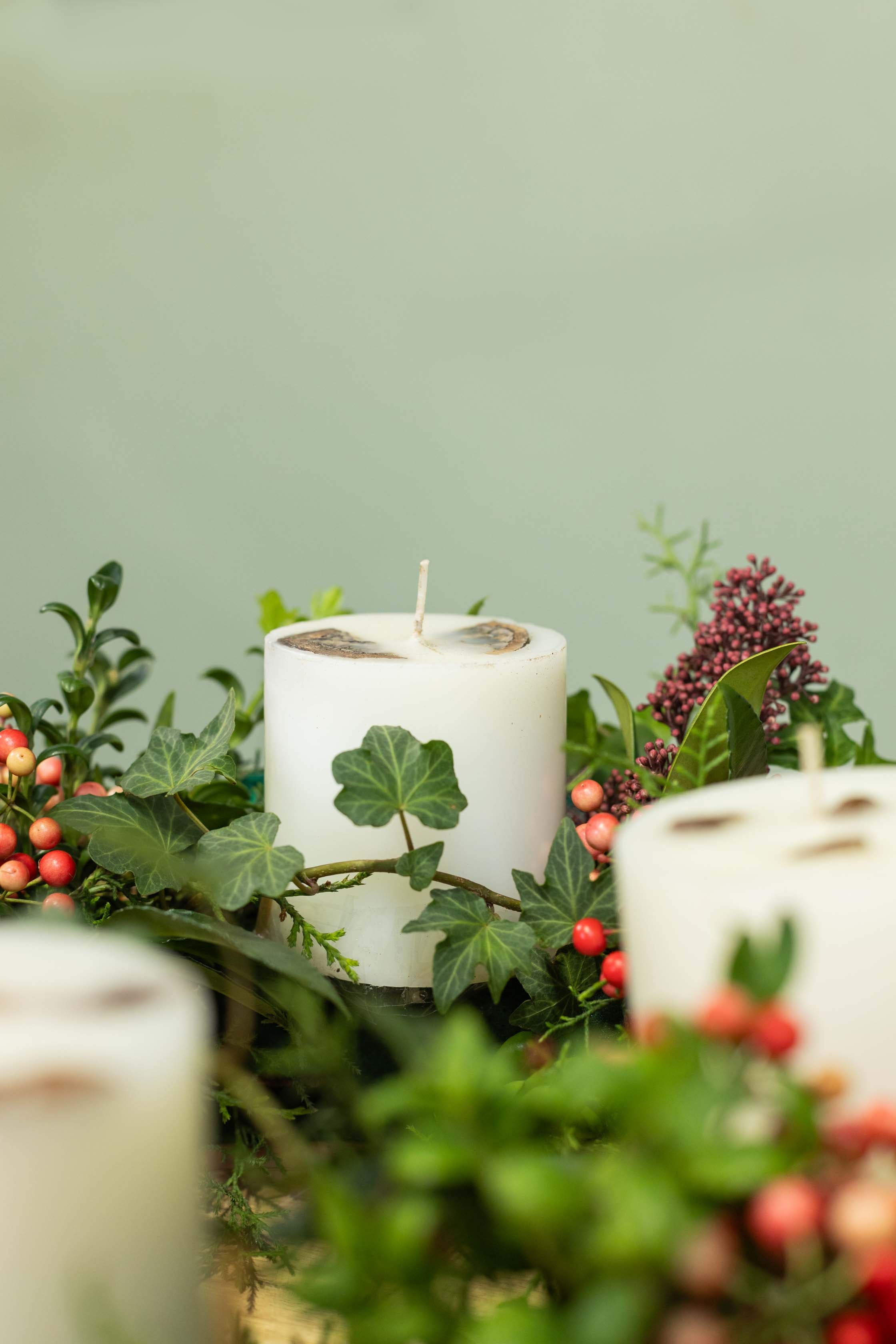 Traditional Advent Wreath Centerpiece