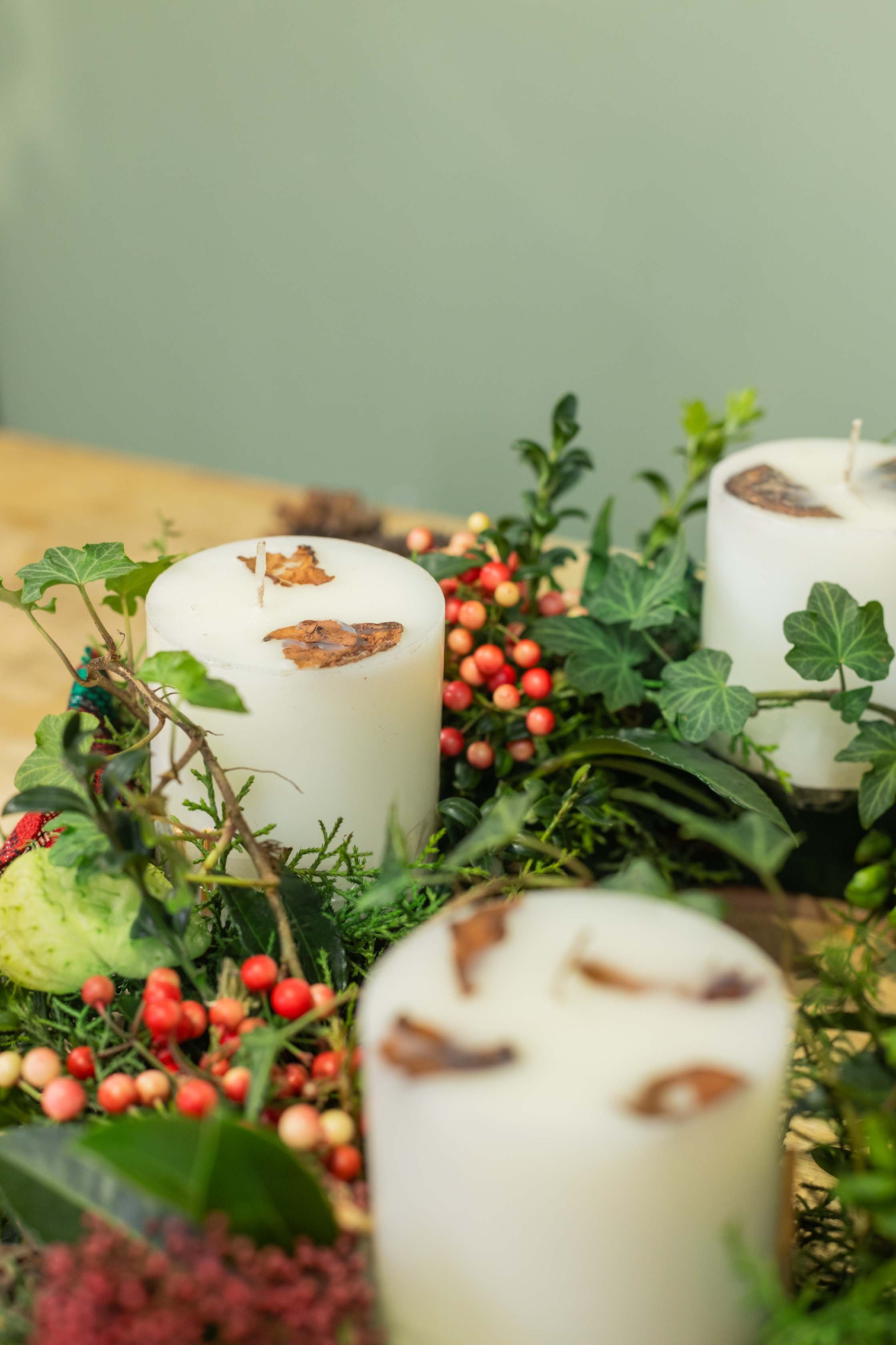 Traditional Advent Wreath Centerpiece