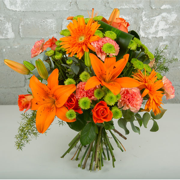 Orange lilies ,Birthday Wishes Bouquet , Wedding anniversary Bouquet , Compliment Bouquet